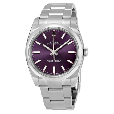 rolex oyster perpetual 34 purple grape dial.|Rolex Oyster Perpetual Dial Colors – The Ultimate Guide.